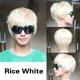 thumbnail image 2 of Peluca de pelo sintético blanco plateado recto de 9,2 pulgadas para hombres de moda Ygjytge Cuidado Belleza, 2 of 6