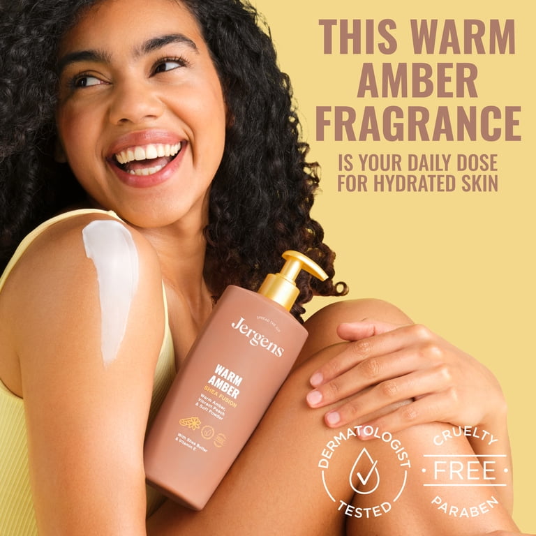Jergens Shea Fusion Warm Amber Body Lotion, 14 fl oz photo 6