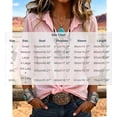thumbnail image 2 of ClodeEU Women's Linen Blend Button 3/4 Sleeve Shirt with Tiered Ruffle ,Solid Color Casual Blouse Pink,Women's Plus XL, 2 of 7