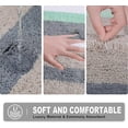 thumbnail image 4 of Alfombra De Baño, Alfombra De Baño Antideslizante, Microfibra, Lavable, Pelo Largo, Alfombra De Baño, Alfombra De Baño, 45 X 65 Cm, ​​Verde, 4 of 4