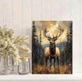 thumbnail image 2 of Qisvanset Framed Canvas Wall Art 12x16 Inch Mountain Forest Elk Western Wilderness Wall Decor, 2 of 5