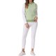 thumbnail image 2 of Suéter sin mangas de cuello redondo de mujer INSPIRE CHIC, de punto, con estampado de pata de gallo, color verde S, 2 of 5