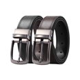 thumbnail image 6 of AWAYTR Men Reversible Leather Belt - 1.33'' Wide Genuine Leather Dress Belt for Casual and Business Wear, 6 of 7