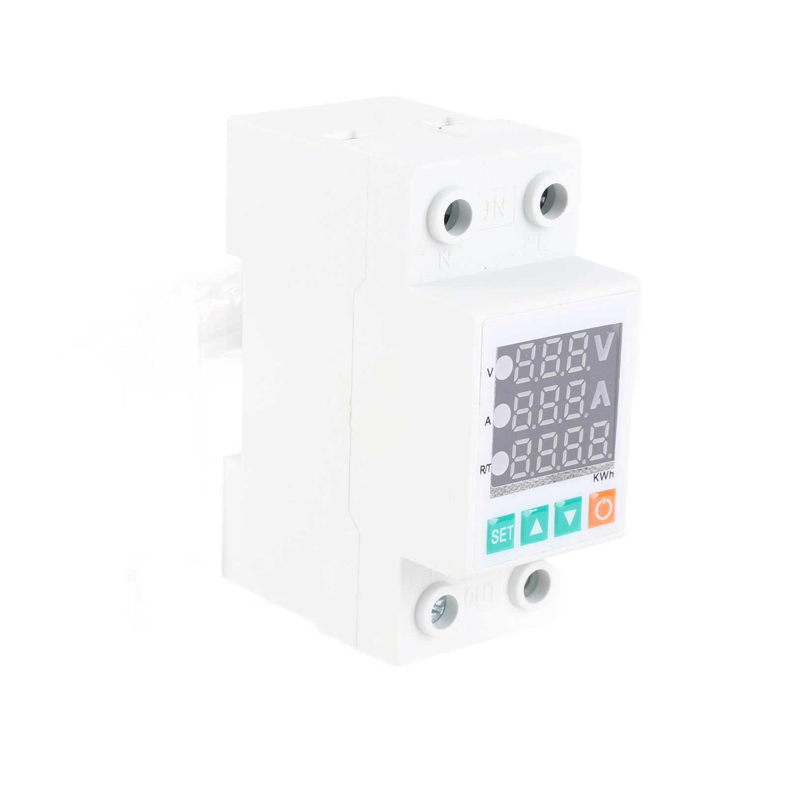 Intelligent Three Display Adjustable Voltage Protector Intelligent Over Voltage Under Voltage Over Current Protect Device Home Self Resetting Voltage Protector