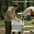 thumbnail image 6 of Portable Camping Sink with Faucet & Soap Dispenser 19.7" High Basin Open-Frame Design for Outdoor Travel & Camping, 6 of 7