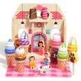 thumbnail image 4 of Juego de heladería de juguete de madera, 39 piezas con bolso para niños pequeños, 4 of 6