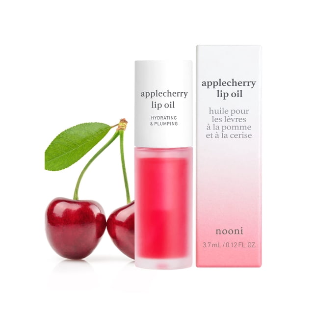 Aceite labial NOONI Applecherry con aceite de semilla de manzana de 3,7 ml para labios secos