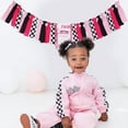 thumbnail image 7 of Two Fast High Chair Banner Pink Racing Car 2nd Birthday Supplies, 7 of 7