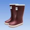 thumbnail image 2 of Bottes de Pluie Montantes Rouges pour Femmes avec Conception Imperméable de Couleur Unie, Semelle Épaisse, Confortables pour le Printemps et l'Été, Usage Quotidien sous la Pluie, Taille 37, 2 of 5
