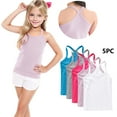 thumbnail image 2 of FamilyThread 5 Pack Girls Tank Tops Solid Sleeveless Undershirts Scoop Neck Undershirts Soft Tops For 1-13Y, 2 of 8