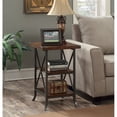thumbnail image 1 of Convenience Concepts Brookline End Table in Dark Walnut Wood Finish, 1 of 6