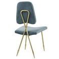 thumbnail image 4 of Modway Ponder Performance Velvet Dining Side Chair, Blue, 4 of 5
