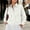 White-A, variant on Women's Denim Shirt Jacket, Collar Button Zipper Long Sleeve Casual Top with Pockets Light Blue-A XL(XL)