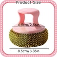 thumbnail image 2 of 2 Pc Kitchen Cleaning Scrub Brushes, Random Color, Dish Scrub Brushes for Kitchen Pot Cleaning, Brush with Handle, Stainless Steel Silicone Scrub Brush, Comfort Grip Scrubber Brush for Household, 2 of 7