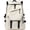 White, variant on AoDai Men's and Women's Universal Simple Style Backpack - Large Capacity with Multiple Dividers, Waterproof Dual-Shoulder Bag, Suitable for Students, Commuting, Travel, Business and Leisure Use
