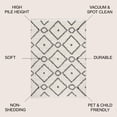 thumbnail image 2 of JONATHAN Y MERCER SHAG 8 x 10 Area Rug, Mercer Plush Tassel Moroccan Diamond - Cream/Gray, MCR105B-8, 2 of 3