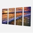 thumbnail image 2 of Beautiful Sunset with White Waters - Seashore Canvas Art Print, 2 of 3