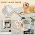 thumbnail image 4 of PawHut Elevated Dog Bed Large Breeds Outdoor Dog Bed Breathable Mesh Steel Frame Beige 60"L, 4 of 9