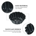 thumbnail image 2 of BESTONZON 12pcs Carbon Steel Mini Tart Pans Flower Reusable Cupcake Muffin Baking Cup Mold, 2 of 5