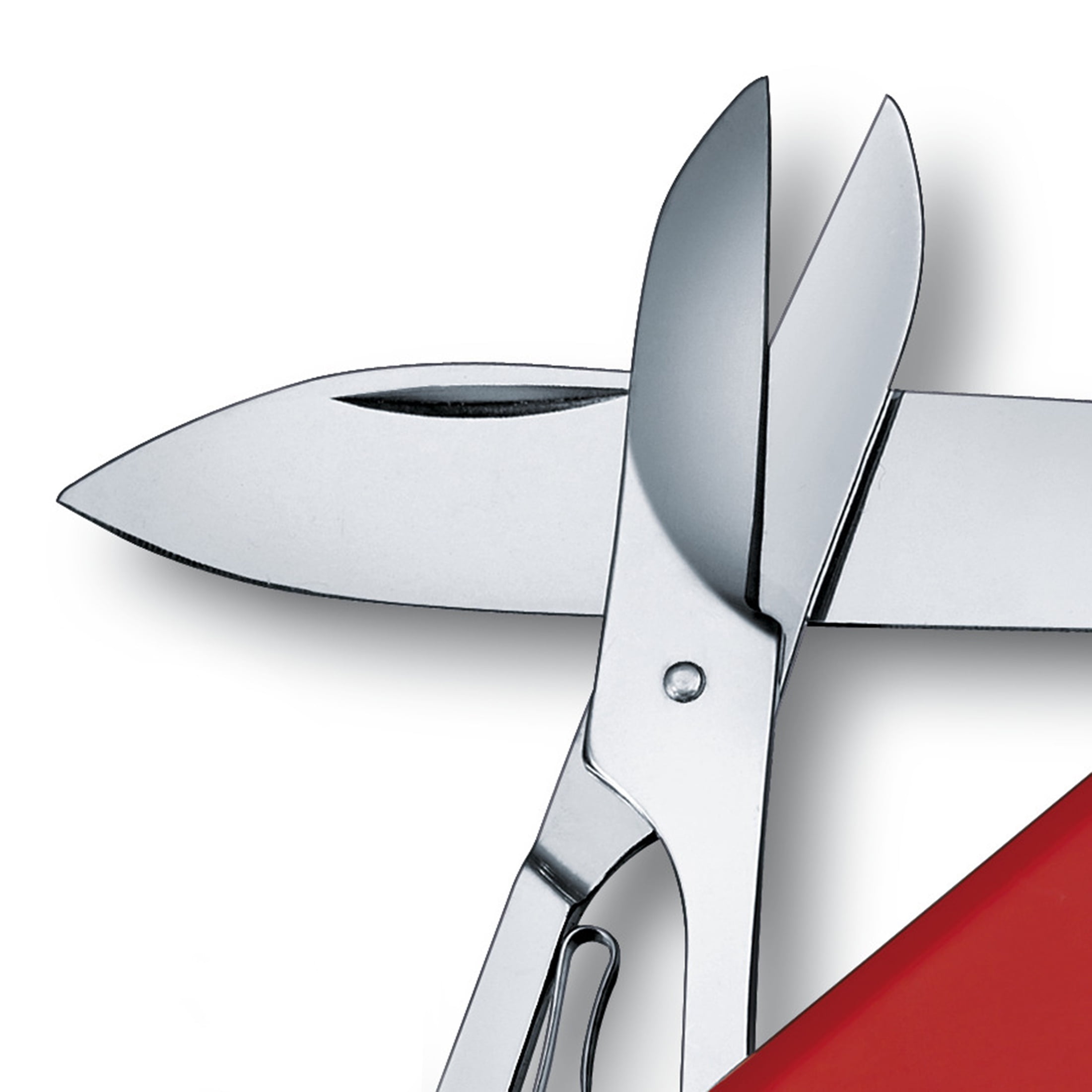 Victorinox Super Tinker Swiss Army Knife, 14 Function Swiss Made Pocket Knife with 2 Blades, Scissors, and Philips Screwdriver - Red, Blister