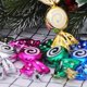 thumbnail image 4 of 6 uds. De dijes para árbol de Navidad, piruleta plateada, accesorios de dulces pintados, decoración, recuerdos de fiesta, 4 of 5