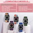 thumbnail image 3 of 4 Pack Braided Bands Compatible with Apple Watch 38/40/41/42/44/45/46/49mm for Women Men, Solo Loop Nylon Strap for iWatch Series 11/10/9/8/Ultra 3/SE 3, 3 of 7