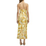 Bardot Womens Corset Seamed Sateen Maxi Dress