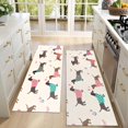 thumbnail image 4 of Kitchen Rugs Sets Of 2,Colorful Funny Dachshund Anti Fatigue Kitchen Mat Rugs Non Slip Washable,Decorative Kitchen Floor Mats for Kitchen,Sink,Laundry,17"X47", 4 of 5