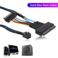 thumbnail image 4 of Server Connector Cable SAS Adapter Cable SAS Cable, SFF8643 to SFF8639 Cable MINI Server Connector Hard Disc Data Cable, Hard Disk for Server Host PC Computer, 4 of 7