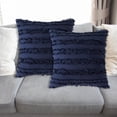 thumbnail image 5 of Pgyong Liquidation! Housse de Coussin Moderne à Franges - Housse de Coussin Unie pour Canapé, Lit, Chaise - Housse de Coussin Décorative - 18x18 Pouces Carrée, 5 of 5