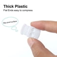 thumbnail image 3 of 12pcs Spring Cord Lock Plastic Cord Stopper End Fastener Double Hole Toggle Stopper Slider White, 3 of 7