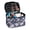 Blue Gray Geometric Camo, variant on FUIALDOLG Polyester Cosmetic Bag with Zipper, Blue Gray Geometric Camo Portable Cosmetic Case for Home Vacation