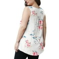 thumbnail image 7 of a.Jesdani Womens Plus Size Tank Tops Sleeveless Casual Paisley Henley Shirts M-4X, 7 of 7