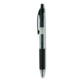 thumbnail image 2 of Universal UNV39910 0.7 mm. Medium Comfort Grip Retractable Gel Pen - Black Ink, Clear/Black Barrel (36/Pack), 2 of 5
