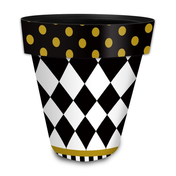 Briarwood Lane Everyday Planter 14" x 15" x 15" Checkerboard Large Planter