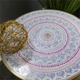 thumbnail image 4 of Natural Geo Table d'Appoint en Bois de Rose Ronde 18" - Blanc, 4 of 7