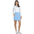 thumbnail image 3 of IBKUL Adult Female Solid 17.8in Straight Skort, Color: Peri, Size: XS, 3 of 6