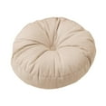 thumbnail image 3 of Vsenkes Round Floor Pillow Floor Cushion for Indoor Bedroom Home Couch Chair Bed Car Beige, 3 of 9
