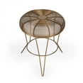 thumbnail image 3 of Butler Specialty Allen Gold Decorative Wire Accent Table, 3 of 8