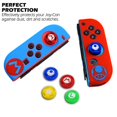 thumbnail image 3 of ER Funda de silicona suave para Nintendo Switch Oled Joycon Tapa protectora de piel,Elf Ball Excelente Rendimiento, 3 of 5