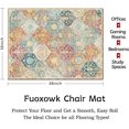 thumbnail image 3 of Office Chair Mat for Hardwood & Tile Floor 36"x48",Boho Moroccan Trellis Computer Chair Mat for Rolling Chairs Carpet, Under Desk Non Slip Gaming Rug Low-Pile Rubber Backing Large Protector Mat, 3 of 6