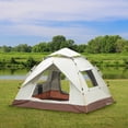 thumbnail image 2 of Camping Tent 3 Person Automatic Pop Up Tent, Waterproof Windproof, Easy Setup in 60s, with Rainfly, Carry Bag & Ground Nails, Portable Dome Tent for Family Camping Hiking Traveling, 2 of 9