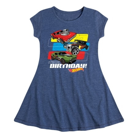 

Hot Wheels - Its My Birthday - Toddler And Youth Girls Fit And Flare Dress