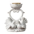 thumbnail image 2 of Estatuilla de paloma Portavelas de mesa Candelabros Candelabros Candelabros de resina Portavelas de té Decoración de velas para bodas, hogar , 11cmx7cmx13cm Colco Porta vela, 2 of 7