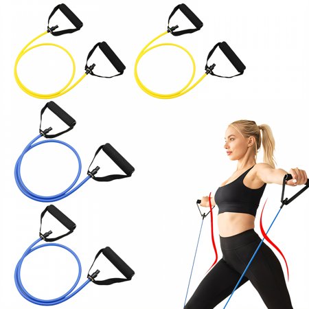 BESTSKY 4Pcs Resistance Bands Heavy Activation Workout Resistance Bands with Handles Fitness Strength Training Exercise Bands Combination Style3 10/25Lb