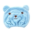 thumbnail image 1 of Bandeaux Bouclés Ours Lavables Doux Absorbants Bonnet pour Cheveux Secs pour Gym Hôtel, 1 of 7