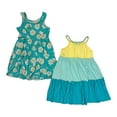 thumbnail image 2 of Zunie Girls 2 Pack Knit Dress (Yellow/Turq, XS (4/5)), 2 of 2