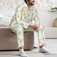 thumbnail image 6 of KLL Snake And Cactus Sleepwear Mens Flannel Pajamas,Long Cotton Pj Set, 6 of 7