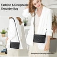 thumbnail image 5 of iDiskk MFi Certified 2-in-1 Security Lockable Crossbody Bag with Fingerprints Lock for Women, Shoulder Bag Anti-Theft with Fingerprint & Password Unlocking Built-in 8000mAh 1-Pack Black, 5 of 11