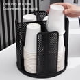 thumbnail image 4 of Wosthever Estante de almacenamiento, portavasos, dispensador de tazas, tamaño compacto, gran capacidad, montaje de botella multiusos, Almacenamiento y organización del hogar Gris, 4 of 6